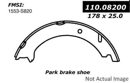 Rear Parking Brake Shoe for Volvo S70 FWD 2000 1999 1998 P-2397945