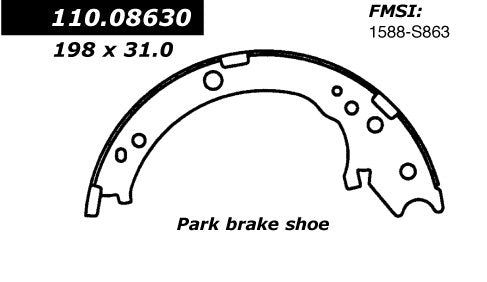 Rear Parking Brake Shoe for Honda CR-V 2006 2005 P-2398154