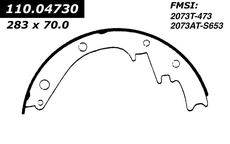 Rear Drum Brake Shoe for GMC G15 1978 1977 1976 P-2399389