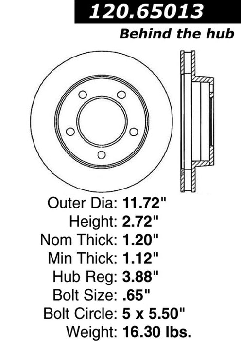 Front Disc Brake Rotor for Ford F-100 4WD 1976 P-2411481