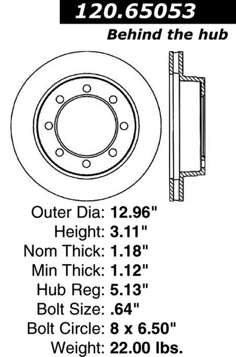 Front Disc Brake Rotor for Ford F-250 HD 4WD 1997 P-2411525