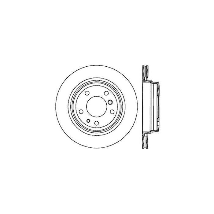 Rear Disc Brake Rotor for BMW 540i 1995 1994 P-2412963