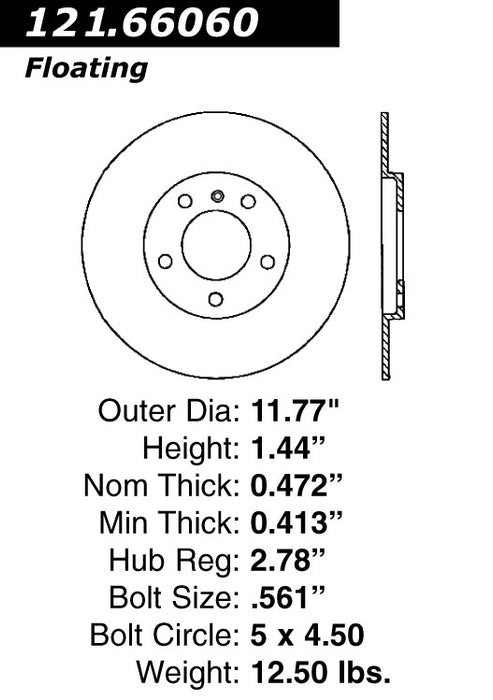 Rear Disc Brake Rotor for Saturn Relay FWD 2005 P-2417691