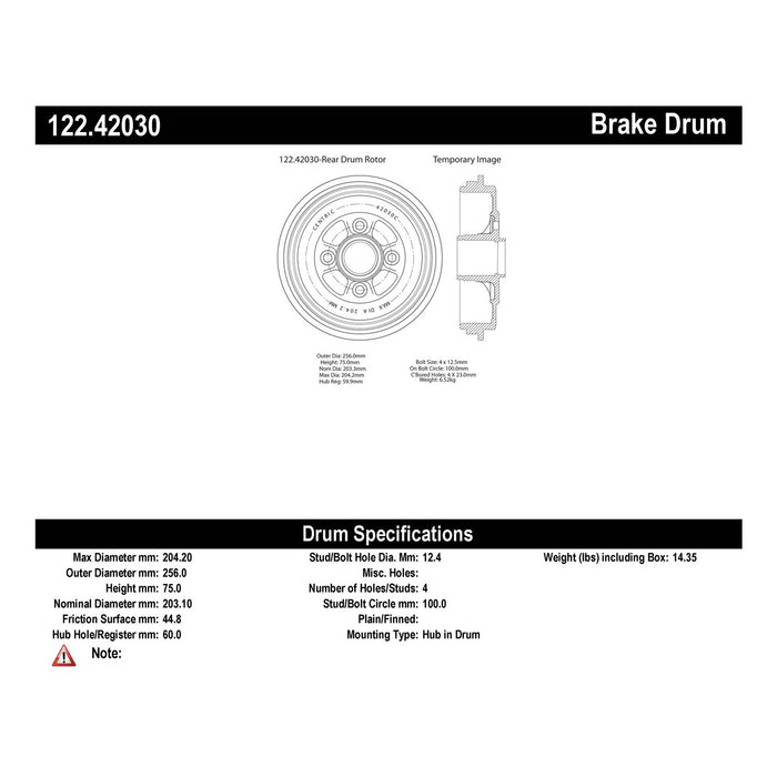 Rear Brake Drum for Nissan Note 2017 2016 2015 2014 P-2418278