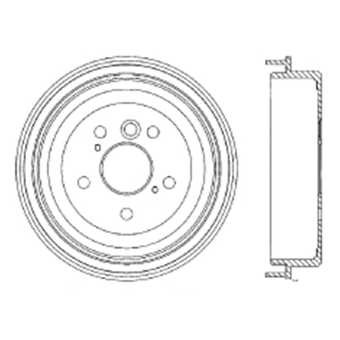 Rear Brake Drum for Toyota Camry 2.4L L4 2006 2005 2004 2003 2002 P-2418309