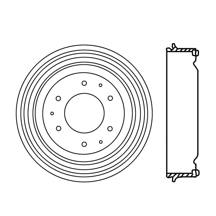 Front OR Rear Brake Drum for GMC PB1500 Series 1965 1964 1963 P-2418666