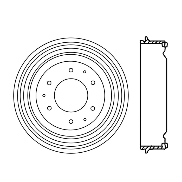 Front OR Rear Brake Drum for Chevrolet K10 Pickup 1970 1969 1968 1967 1966 1965 1964 1963 1962 1961 P-2418648