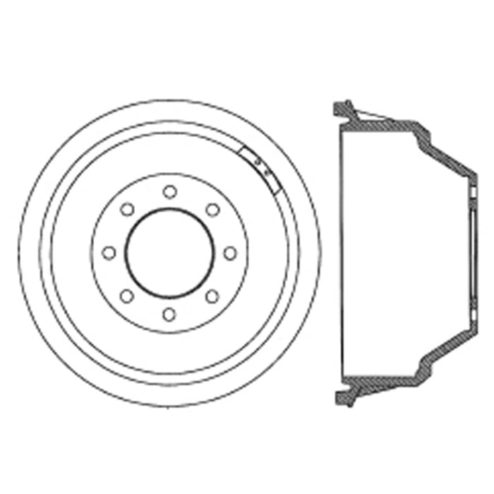 Rear Brake Drum for GMC G3500 1996 1995 1994 1993 1992 P-2418758