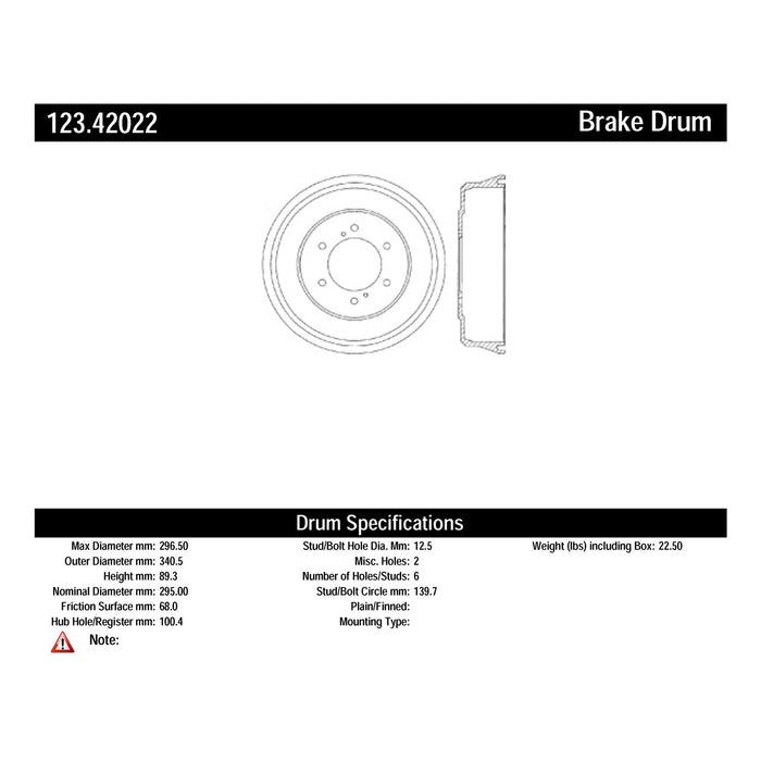 Rear Brake Drum for Nissan Xterra 2004 2003 2002 2001 2000 P-2418931