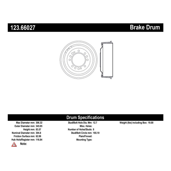 Rear Brake Drum for GMC P152 1951 P-2420292