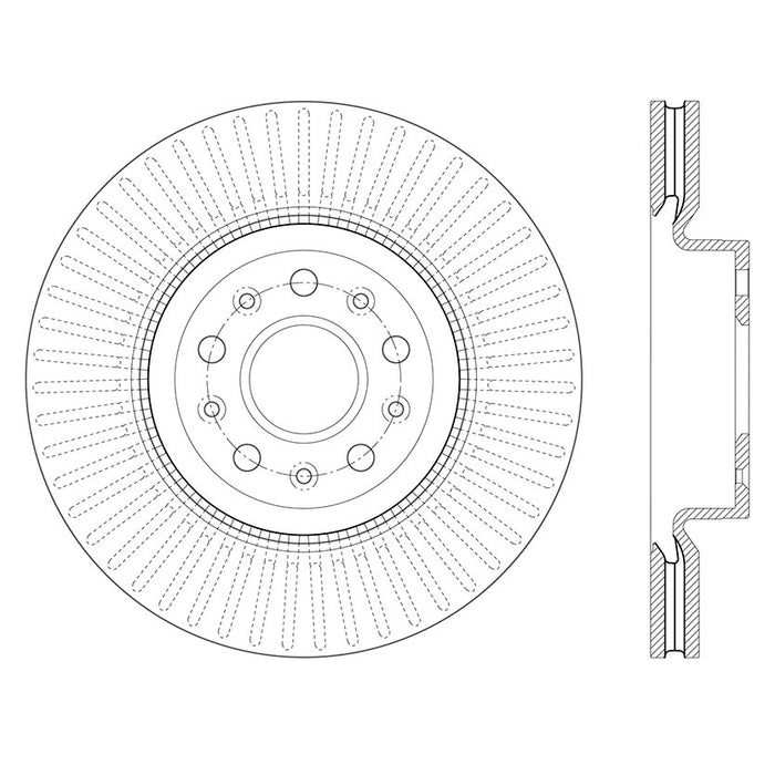 Front Disc Brake Rotor for Cadillac CT6 3.6L V6 AWD 2020 2019 2018 2017 2016 P-2422256