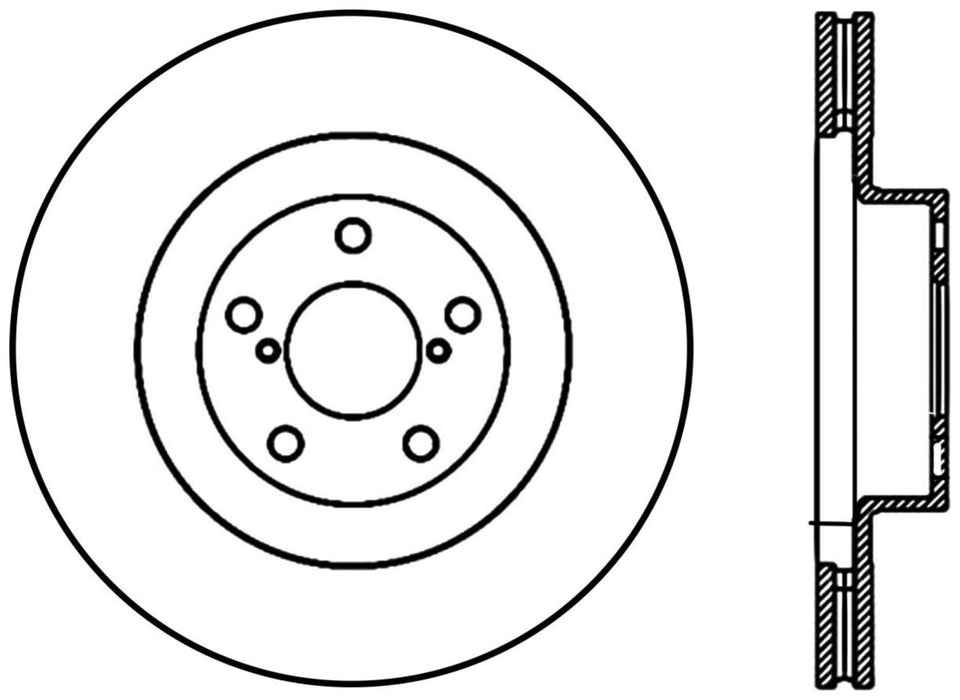 Front Left/Driver Side Disc Brake Rotor for Subaru Outback 2005 2004 2003 2002 2001 P-2428193