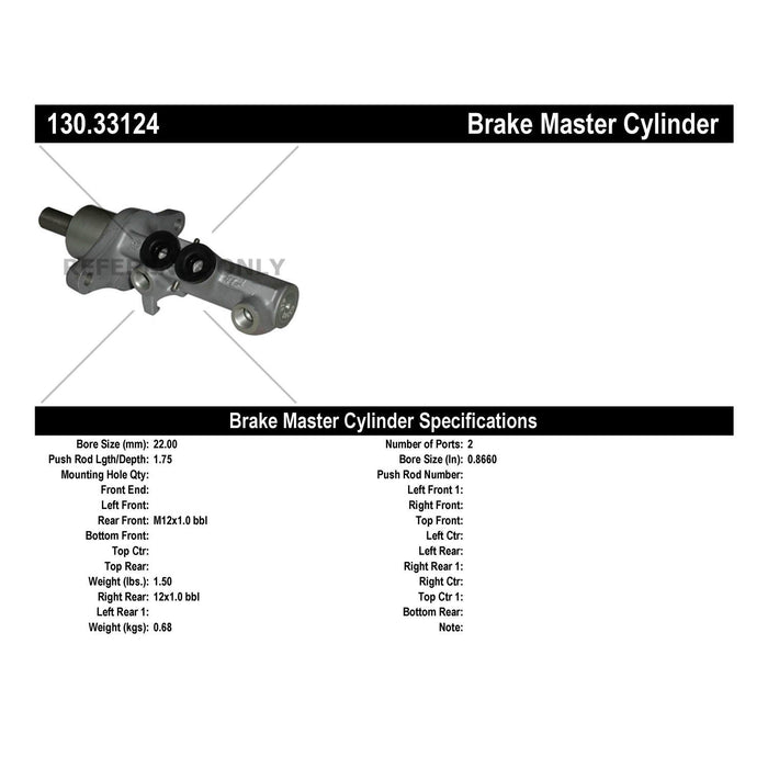 Brake Master Cylinder for Seat Toledo 2013 2012 2011 2010 2009 2008 2007 2006 P-2432023