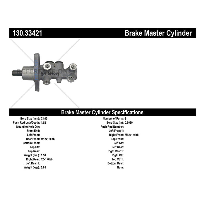 Brake Master Cylinder for Audi TT Quattro 2006 2005 2004 2003 2002 2001 P-2432090