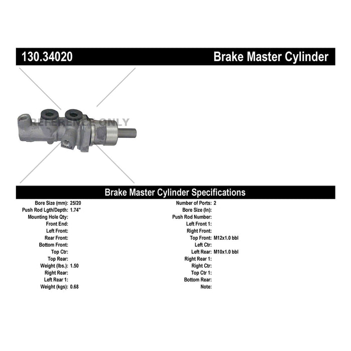 Brake Master Cylinder for BMW 530i 2003 2002 2001 P-2432191