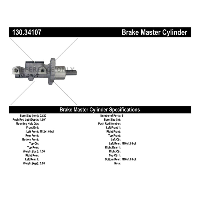 Brake Master Cylinder for BMW 328Ci 2000 P-2432291