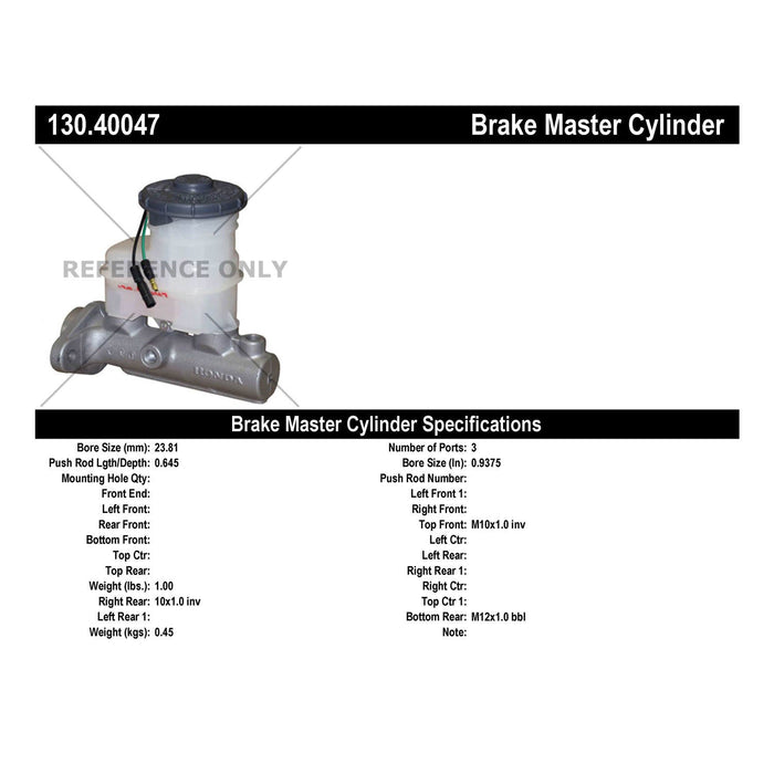 Brake Master Cylinder for Honda Civic EX 2000 1999 P-2432620