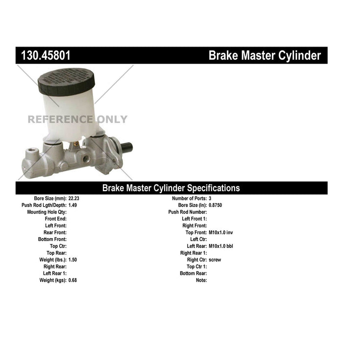 Brake Master Cylinder for Mazda Miata 1997 1996 1995 1994 1993 1992 1991 P-2433114