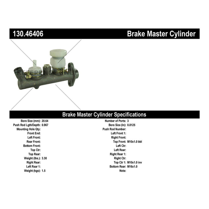 Brake Master Cylinder for Plymouth Colt 1978 1977 P-2433159