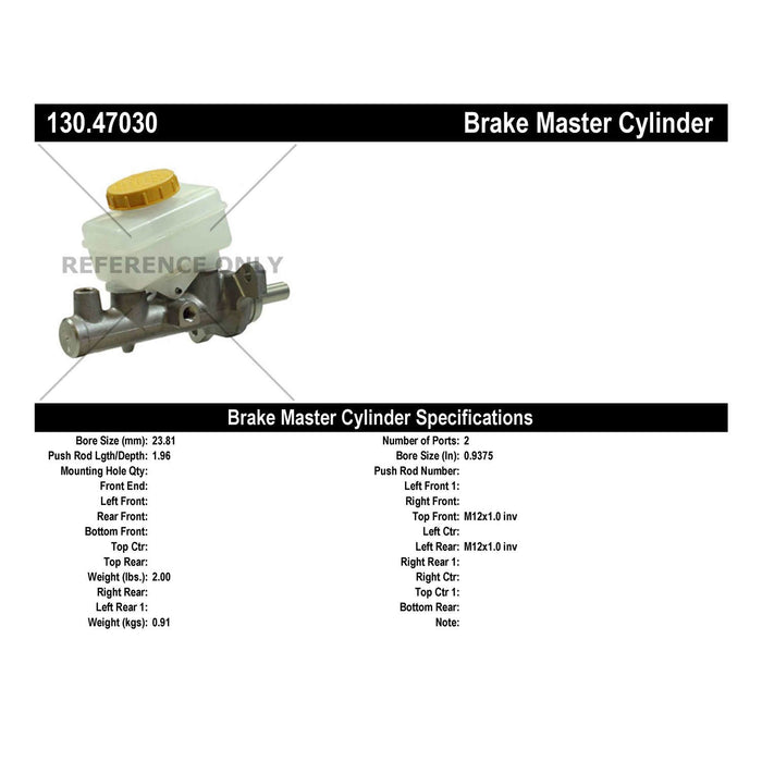 Brake Master Cylinder for Subaru Legacy 2009 2008 2007 P-2433229