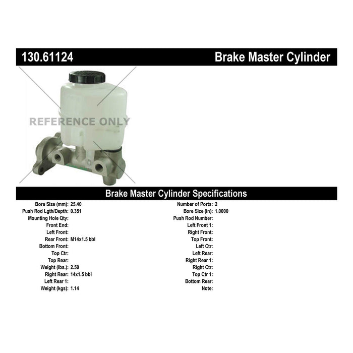 Brake Master Cylinder for Mercury Montego 2007 2006 2005 P-2433777