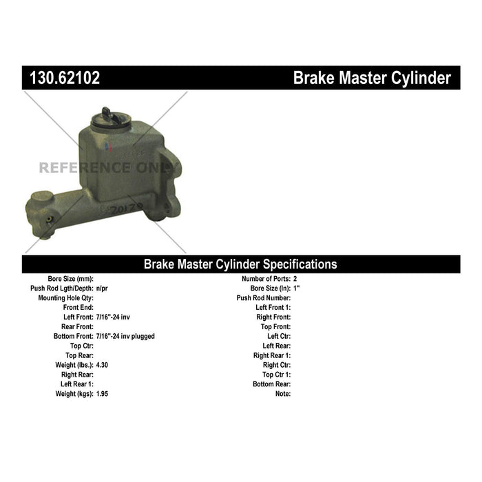 Brake Master Cylinder for Pontiac Laurentian 1960 1959 P-2434517