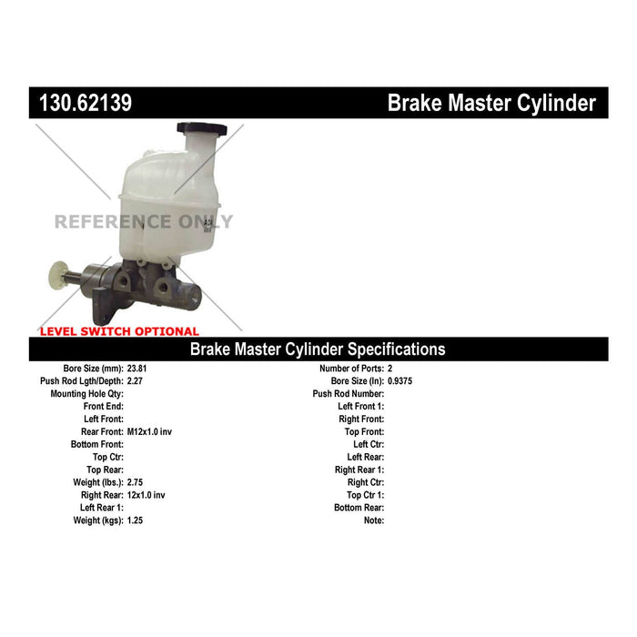 Brake Master Cylinder for Saturn Aura ELECTRIC/GAS XR 2009 2007 P-2434624