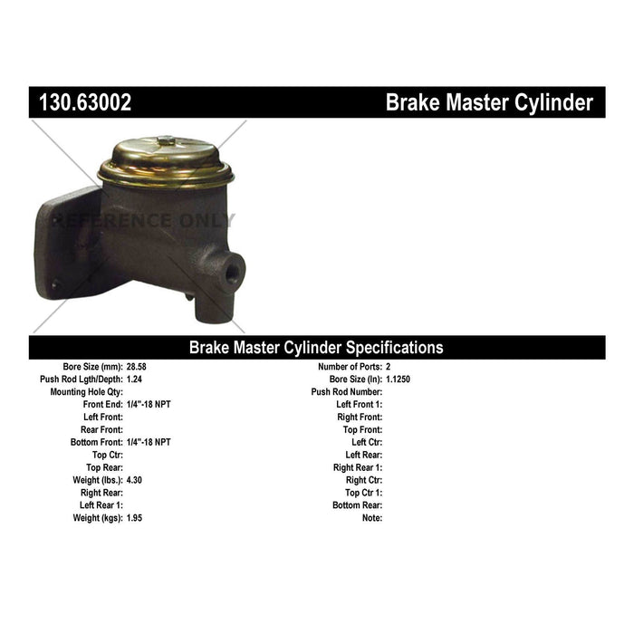 Brake Master Cylinder for Chrysler Windsor 1961 1960 1959 1958 1957 1956 P-2434681