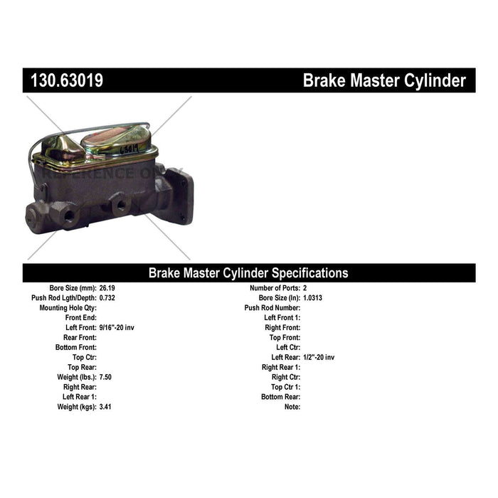 Brake Master Cylinder for Plymouth Road Runner 1972 1971 P-2434891