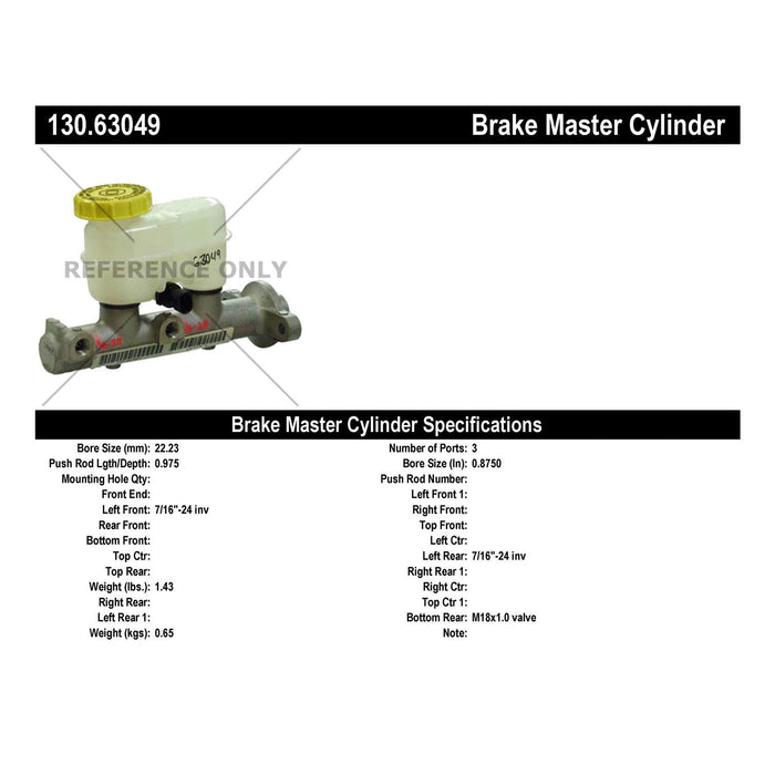 Brake Master Cylinder for Plymouth Breeze 2000 1999 1998 P-2434995