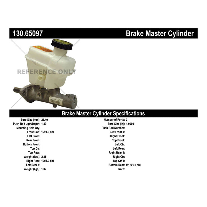 Brake Master Cylinder for Mazda Tribute 2.3L L4 Manual Transmission 2006 2005 P-2435352