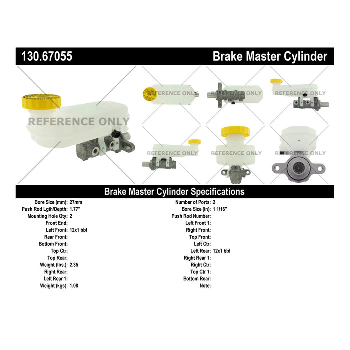 Brake Master Cylinder for Ram ProMaster 1500 2022 2021 2020 2019 2018 2017 2016 2015 2014 P-2436158