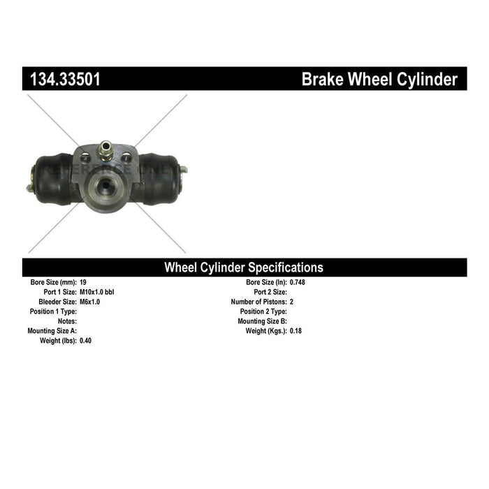 Rear Drum Brake Wheel Cylinder Premium Line for Seat Cordoba 2009 2008 2007 2006 2005 2004 2003 2002 2001 P-1159291