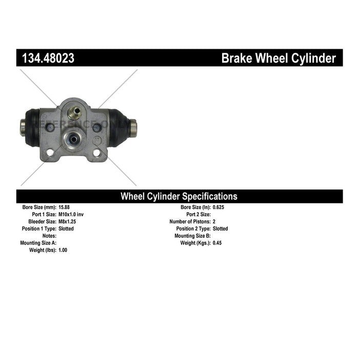 Rear Right/Passenger Side Drum Brake Wheel Cylinder Premium Line for Geo Metro 2-Door 1997 P-1159847