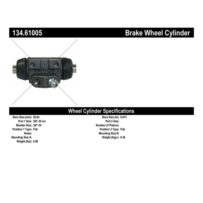 Rear Right/Passenger Side Drum Brake Wheel Cylinder Premium Line for Mercury Lynx Hatchback 1987 1986 1985 1984 1983 1982 1981 P-1159961