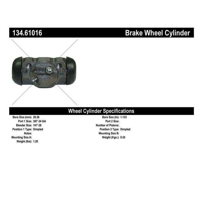 Front Left/Driver Side Drum Brake Wheel Cylinder Premium Line for Mercury Villager 1967 1965 P-1160200