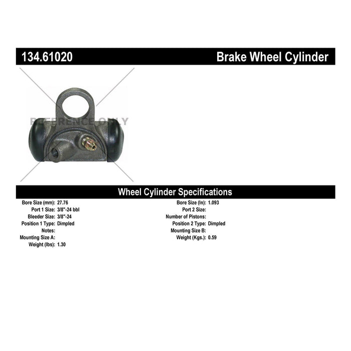 Front Left/Driver Side Drum Brake Wheel Cylinder Premium Line for Mercury Marquis 1971 1970 1969 1968 1967 P-1160301