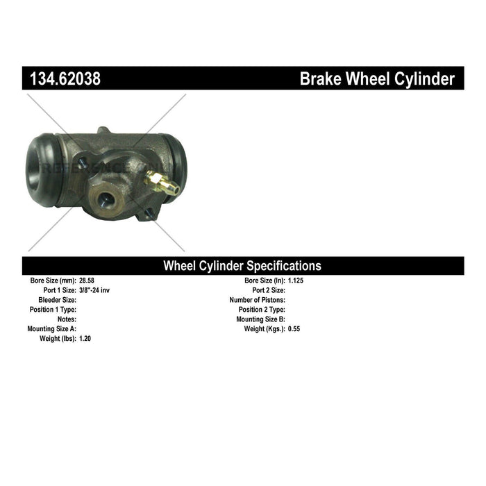 Front Left/Driver Side Drum Brake Wheel Cylinder Premium Line for Buick Special 1969 1968 P-1161060