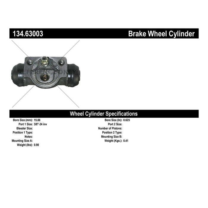 Rear Drum Brake Wheel Cylinder Premium Line for Chrysler LeBaron 1991 1989 1988 1987 1986 1985 1984 1983 1982 P-1161465