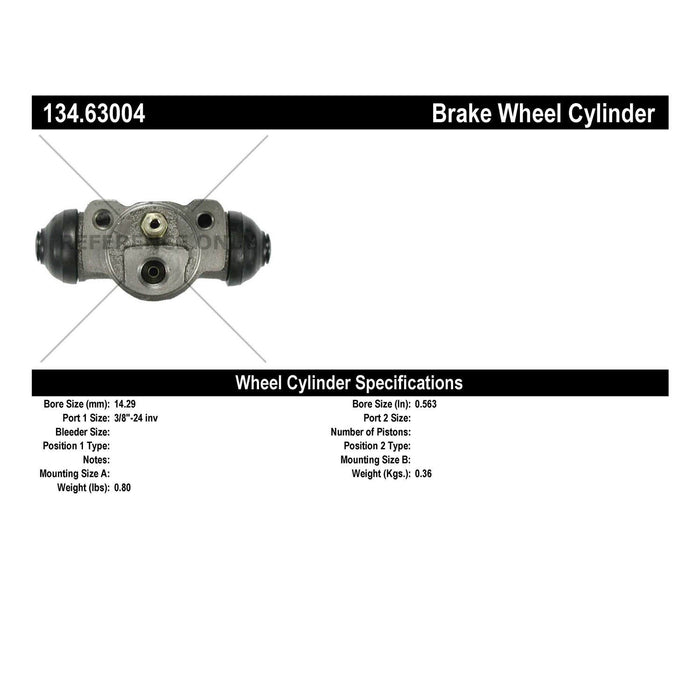 Rear Drum Brake Wheel Cylinder Premium Line for Chrysler New Yorker Turbo 1988 1987 1986 1985 1984 1983 P-1161495