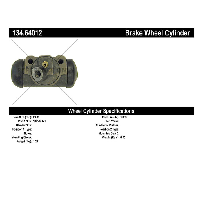 Front Left/Driver Side Drum Brake Wheel Cylinder Premium Line for Ford Country Squire 1970 1969 P-1162596