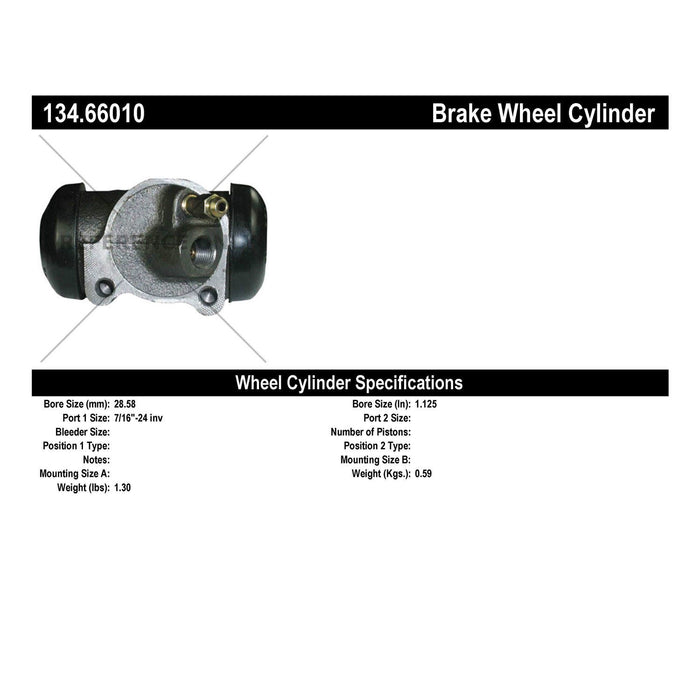 Rear Right/Passenger Side Drum Brake Wheel Cylinder Premium Line for Chevrolet C20 Suburban 1973 1972 1971 1970 1969 1968 1967 P-1163134