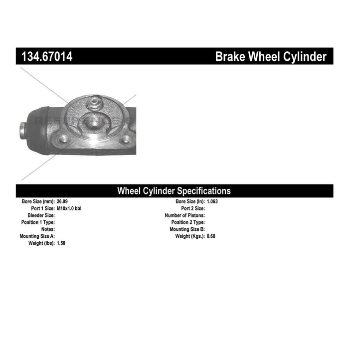 Rear Drum Brake Wheel Cylinder Premium Line for Mitsubishi Raider 2009 2008 2007 2006 P-1163528