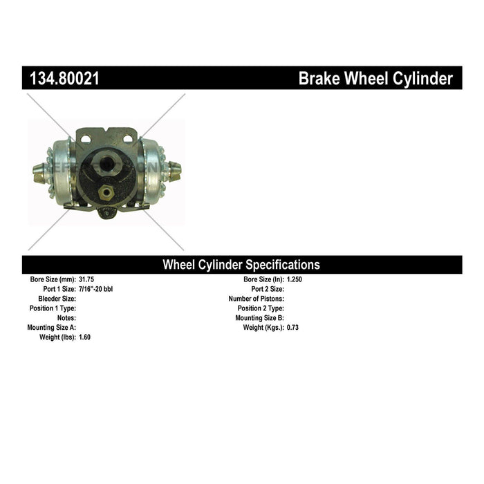 Front Drum Brake Wheel Cylinder Premium Line for Chevrolet BK 1946 1945 1944 1943 1942 P-1164022