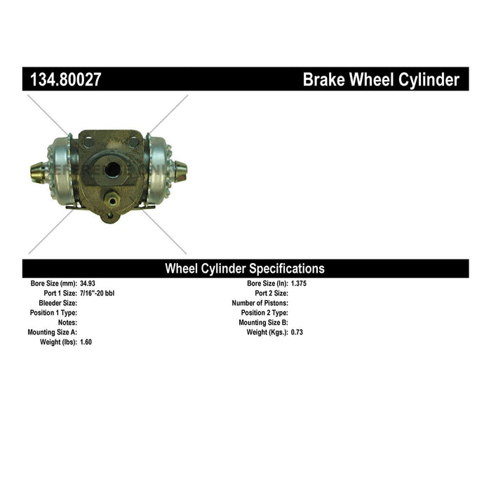 Front Drum Brake Wheel Cylinder Premium Line for GMC PM253 1952 P-1164042