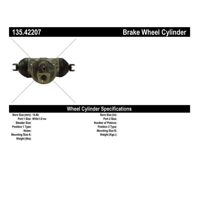 Rear Drum Brake Wheel Cylinder Standard Line for Nissan 200SX 1.6L L4 1998 1997 1996 1995 P-1164162