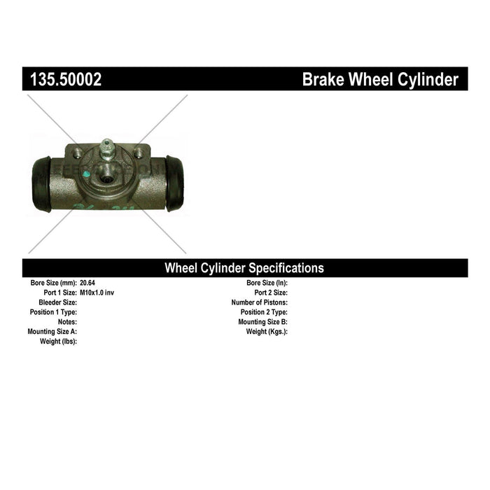 Rear Drum Brake Wheel Cylinder Standard Line for Dodge Grand Caravan FWD 2006 2005 2004 2003 2002 2001 2000 1999 1998 1997 P-1164298