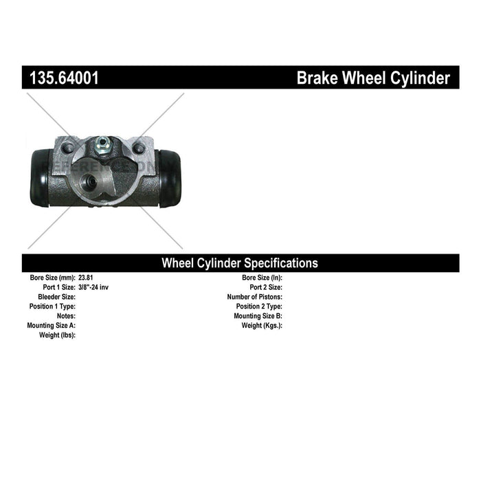 Rear Left/Driver Side Drum Brake Wheel Cylinder Standard Line for Mercury Park Lane 1968 1967 1966 1965 1964 P-1165132