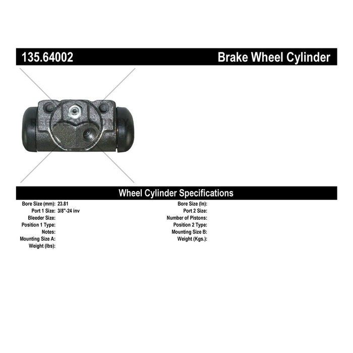 Rear Left/Driver Side OR Rear Right/Passenger Side Drum Brake Wheel Cylinder Standard Line for Mercury Montego 1976 1972 1969 1968 P-1165218