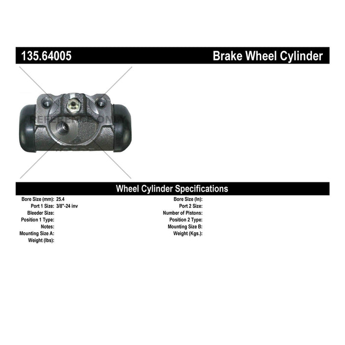 Rear Left/Driver Side Drum Brake Wheel Cylinder Standard Line for GMC G25/G2500 Van 1973 1972 1971 1970 1969 1968 1967 P-1165270